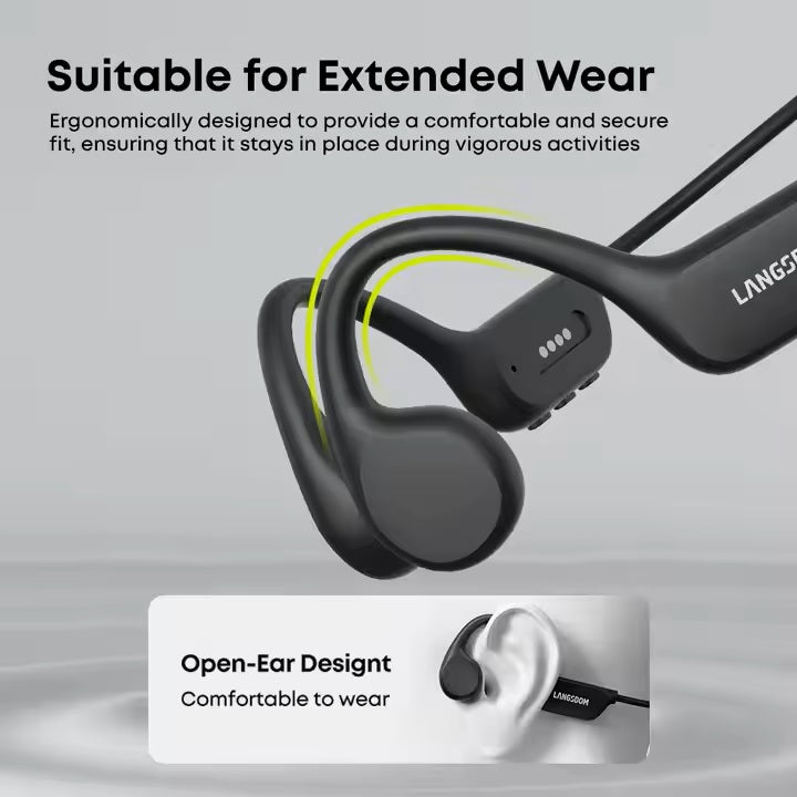 Langsdom SwimPro IPX8 Bone Conduction Headphones